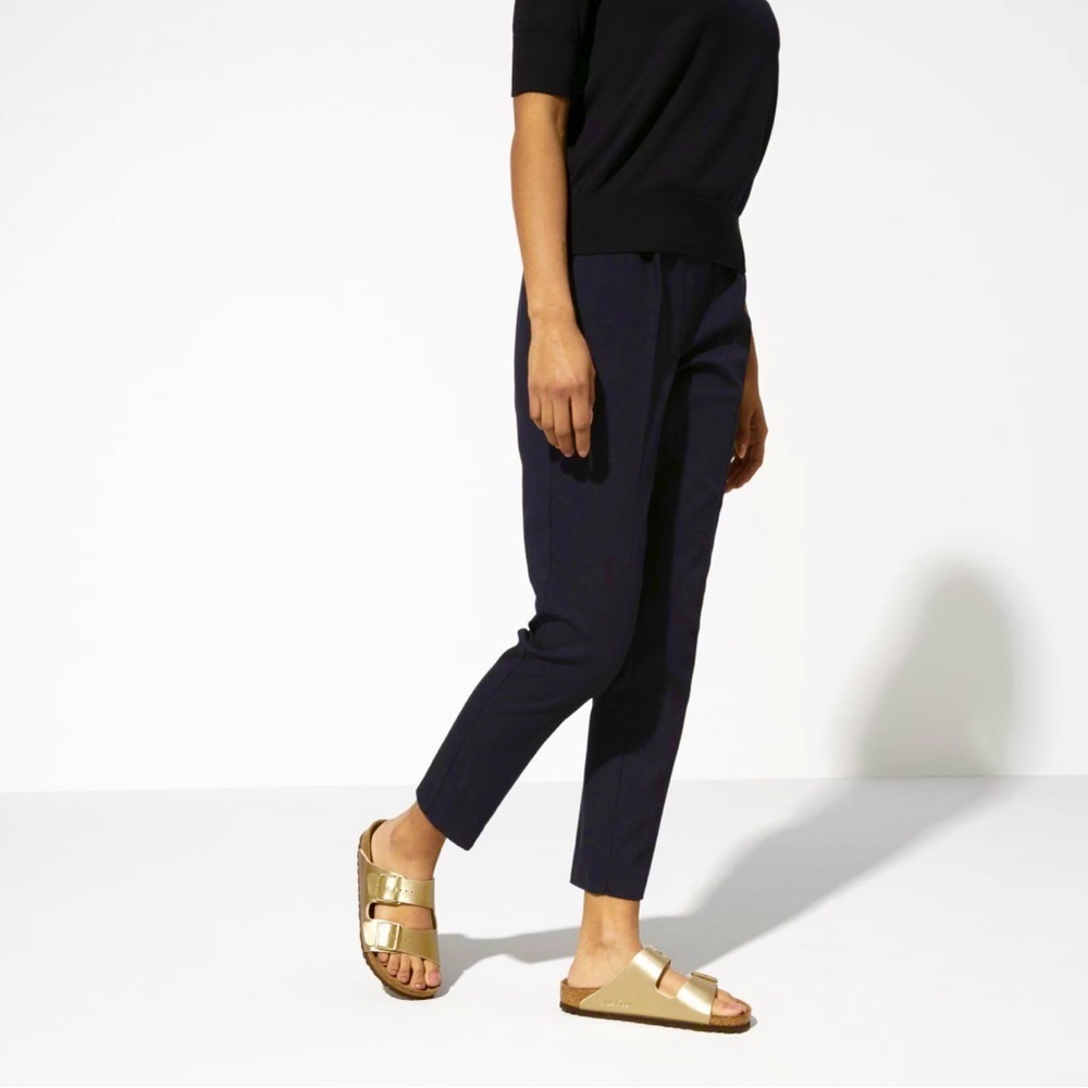 Birkenstock Arizona Slide Sandal, Women's Arizo Birko-Flor, gold - Picture 4 of 7